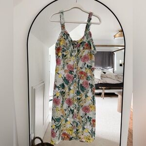 Molly Bracken Floral Button-Front Midi Dress